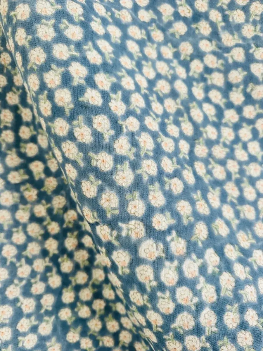 Hanauta Double Gauze- Blue - Image 3