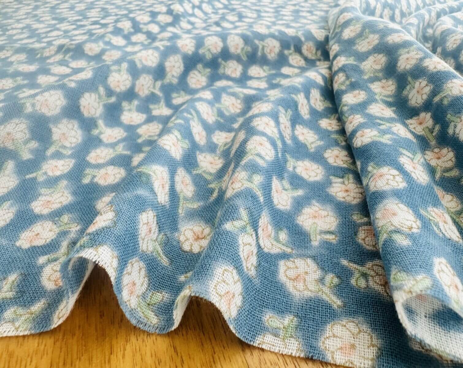 Hanauta Double Gauze- Blue - Image 7