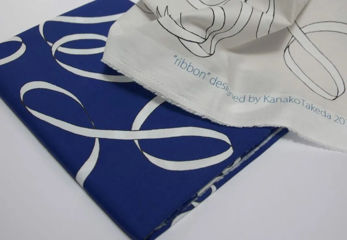 Ribbon Navy (40 broadcloth) - Image 2