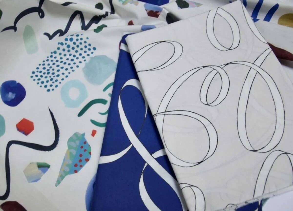 Ribbon Navy (40 broadcloth) - Image 8