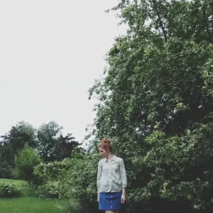 Anna Allen - Denim Button Up Skirt