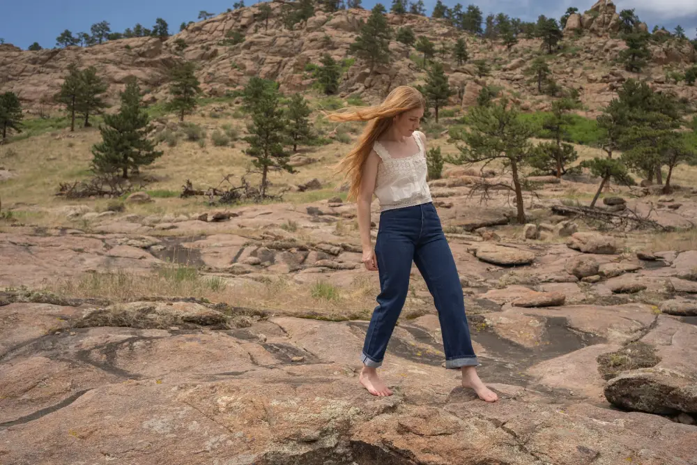 Anna Allen -Helene Selvedge Jeans - Image 2