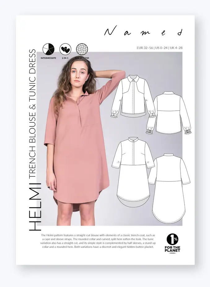 Named - Helmi Trench Blouse & Tunic Dress - Image 12