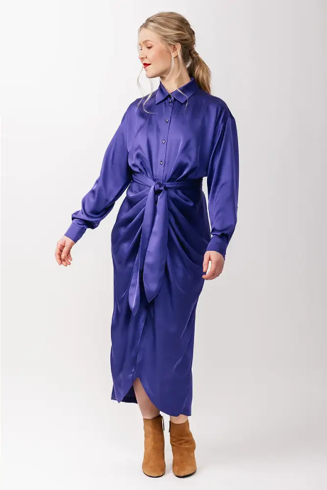 Named - Ilta Ruched Shirt Dress