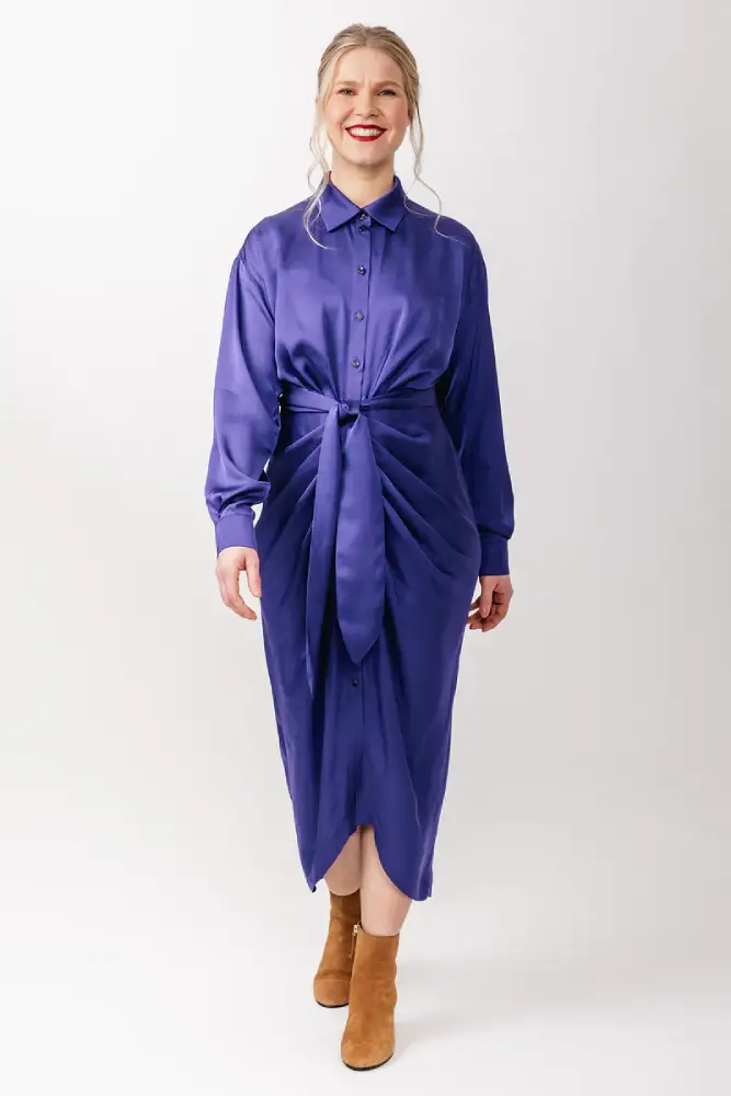 Named - Ilta Ruched Shirt Dress - Image 2
