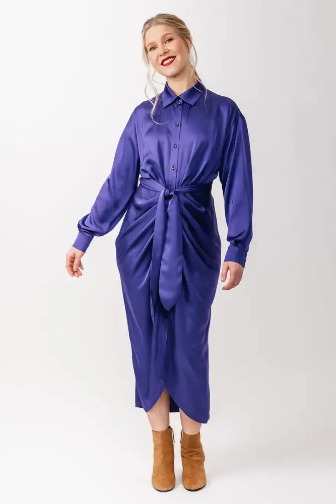 Named - Ilta Ruched Shirt Dress - Image 4