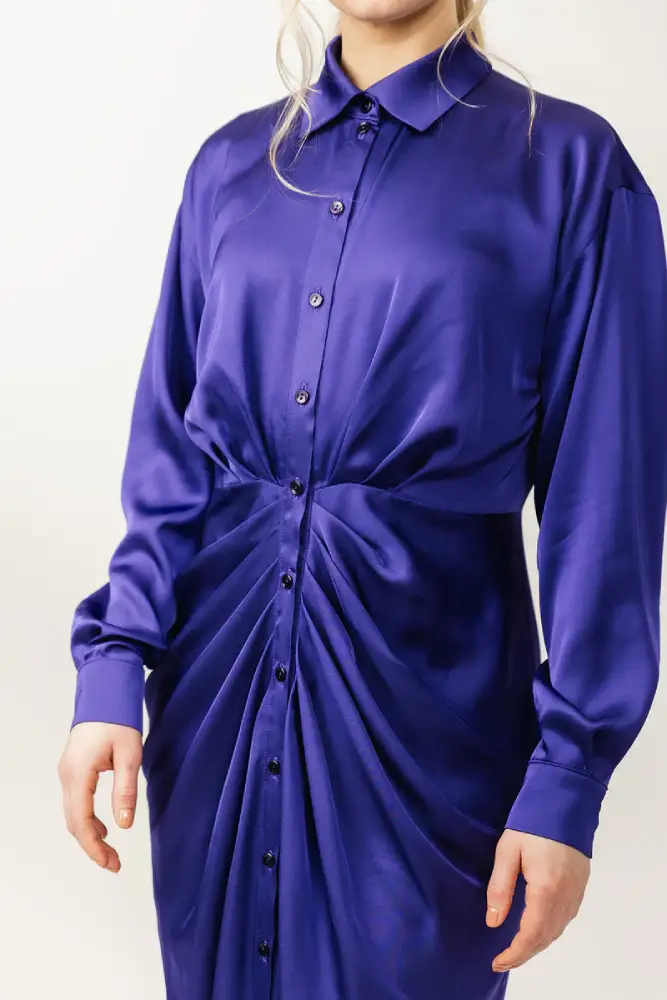 Named - Ilta Ruched Shirt Dress - Image 10