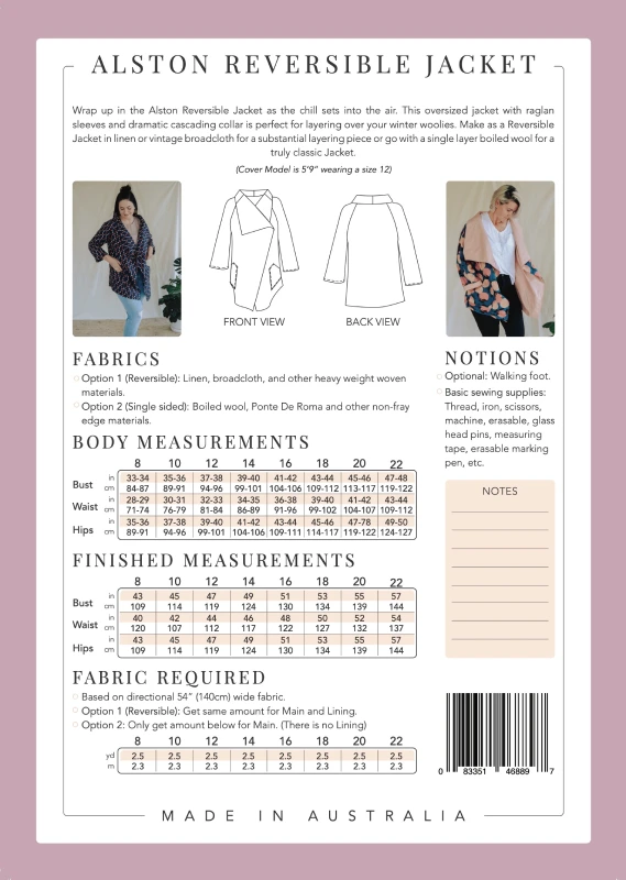 Sew to Grow - Alston Reversible Jacket - Image 16